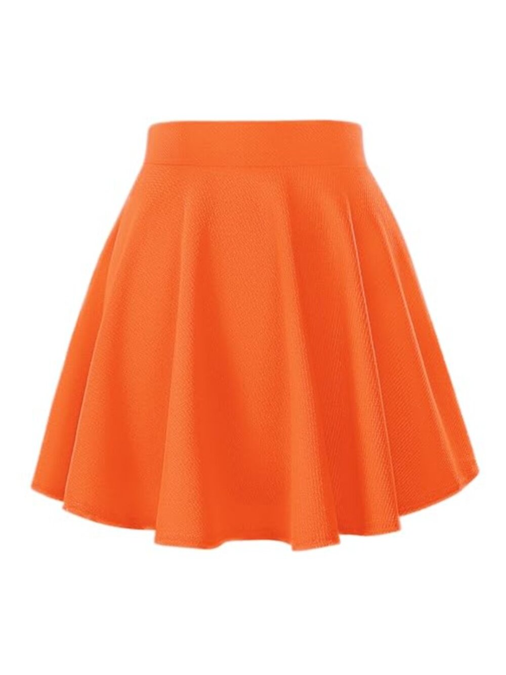 Stretchy Flared Mini Skater Skirt A-Line High Rise